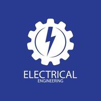 electrical engineering logo design vector