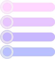 Soft Pastel Purple List Infographic Template for Gentle Data Presentation vector