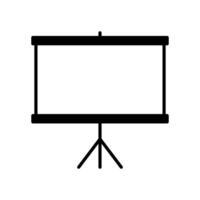 Presentation screen icon for presentating reports vector