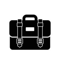 Briefcase icon for carrying work documents vector