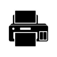 Printer icon for printing files vector