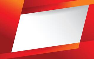 simple red and white space in middle modern abstract background design template vector