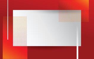 simple square red white modern abstract background design template vector