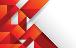 simple hexagon red white modern abstract background design template vector