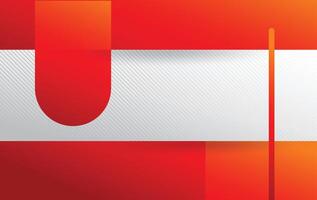 simple red background and white space modern abstract design template vector
