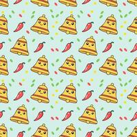 Taco celebration seamless pattern vector