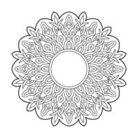 Mandala Patterns with Flower Ornaments to Color vector