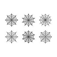 Clean, minimal spider web icon for creative digital designs and projects vector