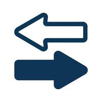Left and Right Arrow Icons. vector