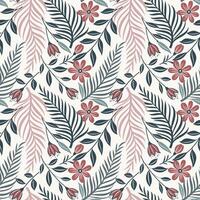 leaf pattern Seamless Elegant abstract background Ethnic bohemian style design vector