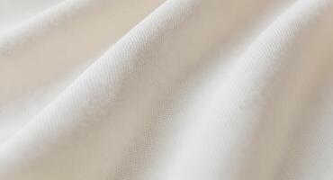 Abstract textile background featuring gentle waves and textured white material surface - Generated using AI photo