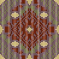 Sari Pattern Simple Arabic Geometric Patternfolk Embroidery, Aztec Geometric Ornament Print. Design for Carpet, Wallpaper, Clothing, Wrapping, Fabric vector