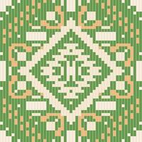 Endless Geometric Abstract Patternfolk Embroidery, Aztec Geometric Ornament Print. Design for Carpet, Wallpaper, Clothing, Wrapping, Fabric vector