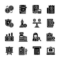 Get this modern collection of money and bookkeeping line icons vector