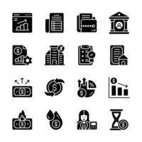 An appealing bundle depicting business and money planning line icons vector