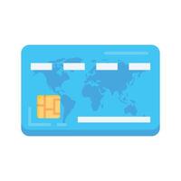 Grab this flat icon of debit card vector