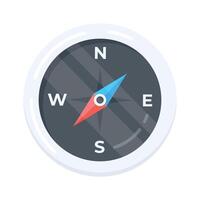 A visually appealing flat icon illustrating orientation vector