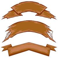 Set Ribbon Element Decoration Badge Art Frame Text vector