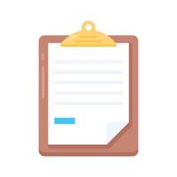 Here is a flat icon showing report vector