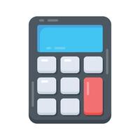A premium flat icon showing digital totalizer vector