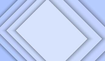 Paper layer rectangle blue abstract background. corner and lines use for banner, cover, poster, wallpaper, design with space for text. vector