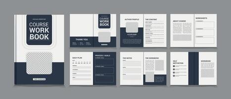 Course Workbook template vector