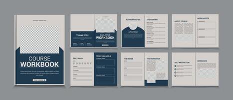 Course Workbook Layout vector