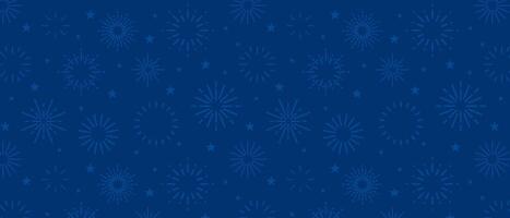 4th of July background, July 4th fireworks seamless pattern vector