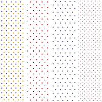 a set of four different polka dot patterns on white background vector