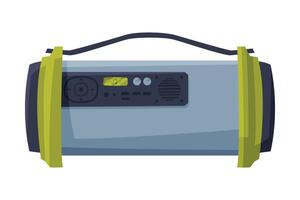 Portable Wireless Speaker Illustration on White Background vector