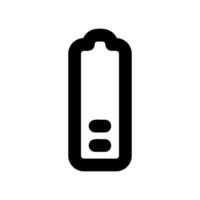 Battery Level Indicator Icon Displaying Two Charge Segments vector