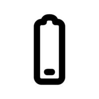 Low Battery Level Indicator Icon with a Single Charge Segment vector