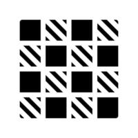 Abstract Checkerboard Pattern with Solid and Striped Squares vector
