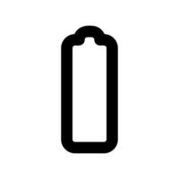 Empty Battery Outline Icon Representing Low or No Power vector