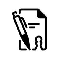 Chess Game Notation Sheet with a Pen for Recording Moves vector