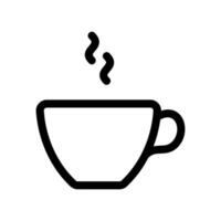 Warm Beverage in a Simple Mug with Visible Steam Rising vector