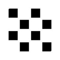 Abstract Pattern of Randomly Arranged Black Squares vector
