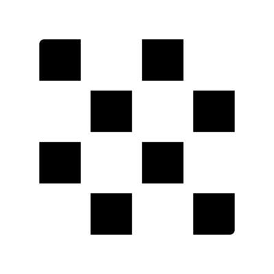 Abstract Pattern of Randomly Arranged Black Squares