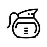Coffee Pot Carafe with Internal Liquid Level Indicator vector