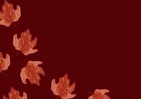 poster of a bent maple leaf in the colors of the Canadian flag on a red background, for Canada Day or autumn design vector