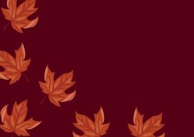 poster with the symbol of Canada, namely a red maple leaf on a red background, for Canada Day or autumn designs vector