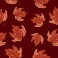 pattern of a curved maple leaf in the colors of the Canadian flag on a red background, for Canada Day or autumn design vector
