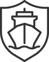 Ship safety pixel perfect line icon. Protection of passengers aboard vessels. Maritime transportation. Isolated illustration. Outline symbol. Simple linear drawing. Editable stroke vector