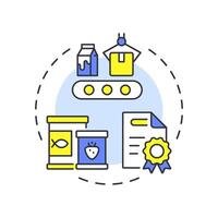Kitchen incubators multi color concept icon. Supply chain, food production. Industry standard. Round shape line illustration. Abstract idea. Graphic design. Easy to use in infographic, brochure vector