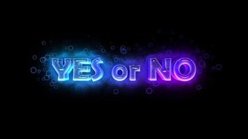 Interactive decision-making game where players choose between yes or no options in a colorful setting video