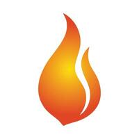 a flame icon on a white background. Pentecost Sunday vector
