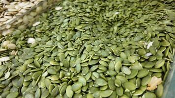 Discovering nutritious pumpkin seeds in a local market video