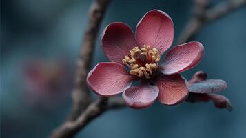 Close up flower photo with textured background and soft bokeh