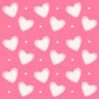 Cute heart design for Valentine's day background. vector