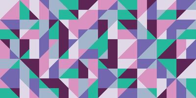 Geometric background in cool colors with triangles and rhombuses vector